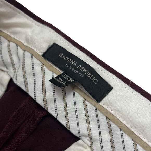 Banana Republic Tapered fit chino Pants Men's size 33(34) x 34(33) - Picture 3 of 3